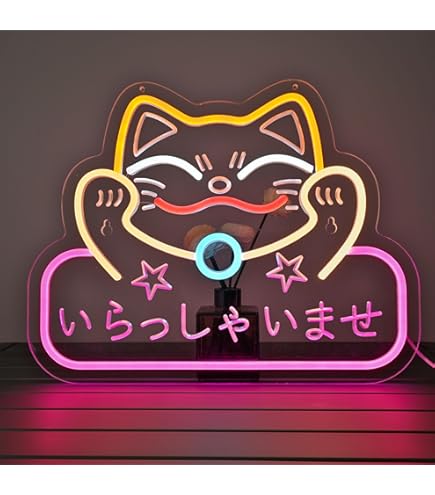Amazon.co.jp: JOMOBUTY いらっしゃいませ ネオンサイン welcome